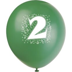 12" #2 Print Latex Balloons Astd 2S 6CT