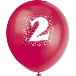 12" #2 Print Latex Balloons Astd 2S 6CT