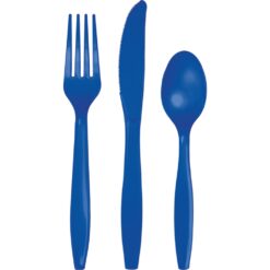 Cobalt Blue Cutlery Permium Astd 24CT