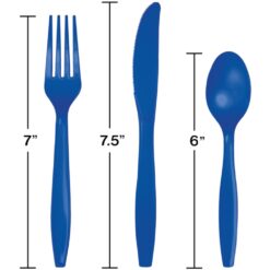 Cobalt Blue Cutlery Permium Astd 24CT