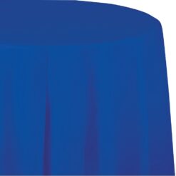 Cobalt Blue Tablecover 82" RND Plastic