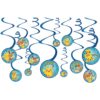 Pokemon™ Spiral Decor w/5" Cutout 12CT 2 Pokemon™ Spiral Decorations 12Ct