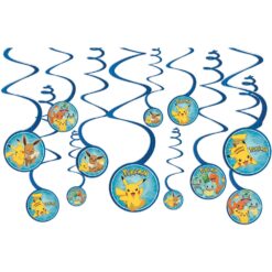 Pokemon™ Spiral Decorations 12CT