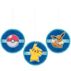 Pokeman Hanging Honeycomb Decorations 3CT