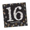 Sparkling Celebration 16th Birthday Napkins Beverage 16CT 2 Sparkle Celebration 16Th Birthday Napkins Beverage 16Ct