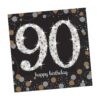 Sparkling Celebration 90th Birthday Napkins Beverage 16CT 1 Sparkle Celebration 90Th Birthday Napkins Beverage 16Ct