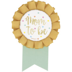 Mom To Be Foil Baby Shower Rosette