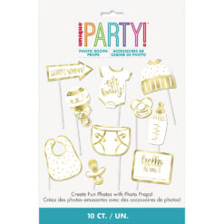 Oh Baby Gold Photo Props 10PC