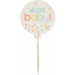 Ready To Pop Baby Shower Cake Picks 24CT