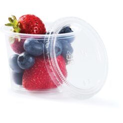 Portion Cups w/Lids Clear Plastic 5.5oz 16CT 9 Portion Cups W/Lids Clear Plastic 5.5Oz 16Ct