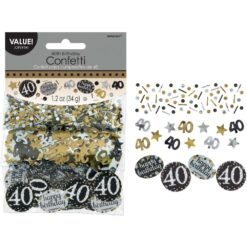Sparkling Celebration 40th Birthday Confetti 1.2oz