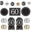Sparkling Celebration 60th Room Decor Kit 10pcs
