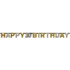 Sparkling Celebration 30th Birthday Letter Banner 7ft