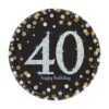 Sparkling Celebration 40th Birthday Plates Paper 9" 8CT