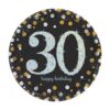 Sparkling Celebration 30th Birthday Plates Paper Round 7" 8CT