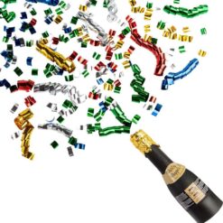 Sparkling Celebration Confetti Popper Mini Champagne Bottle 6.25"