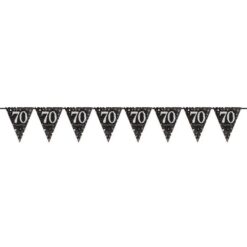 Sparkling Celebration 70th Pennant Banner 12FT
