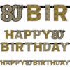 Sparkling Celebration 80Th Letter Banner
