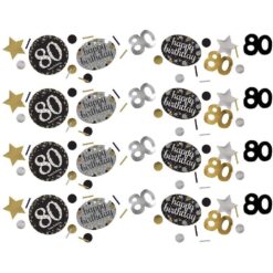 Sparkle Celebration 80th Birthday Confetti 1.2oz