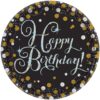 Sparkling Celebration Happy Birthday Plates Paper Round 9" 8CT 2 Sparkling Celebration Happy Birthday Plates Paper Round 9&Quot; 8Ct
