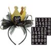 Sparkling Celebration Any Age Crown Fascinator Headband 2 Sparkling Celebration Any Age Crown Fascinator Headband