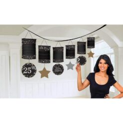 Sparkling Celebration Paper Lantern Garland 12FT