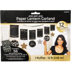 Sparkling Celebration Paper Lantern Garland 12FT