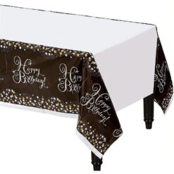 Sparkling Celebration Table Cover Plastic 54x102