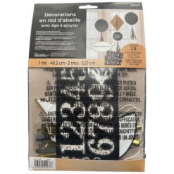 Sparkling Celebration Add-Any-Age Hnycmb Hanging Decor 8 Sparkling Celebration Add-Any-Age Hnycmb Hanging Decor