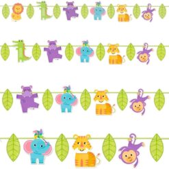 Fisher Price Hello Baby Shower Jungle Animals Banner 12 Ft