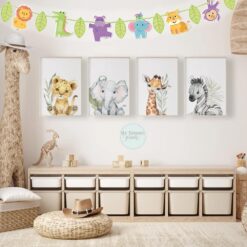 Fisher Price Hello Baby Shower Jungle Animals Banner 12 Ft