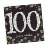Sparkling Celebration 100th Birthday Napkins Beverage 16CT