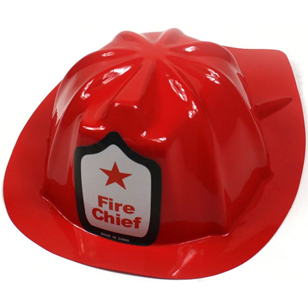 Fire Chief Red Plastic Child Party Hat 2 Fire Chief Red Plastic Child Party Hat