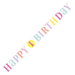 Pink Dots 1St Birthday Letter Banner 6Ft