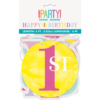 Pink Dots 1st Birthday Letter Banner 6FT