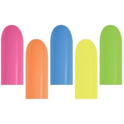 260S Neon Assorted Latex Twisting Balloons 100CT