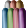 260B Reflex Assorted Premium Latex Balloons 50Ct