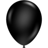 11&Quot; Designer Black Premium Latex Balloons 100Ct